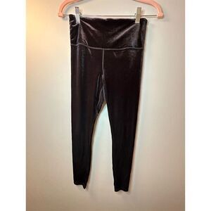 Athleta Elation Ultra High Rise Velvet Leggings Gray Women's Size S
